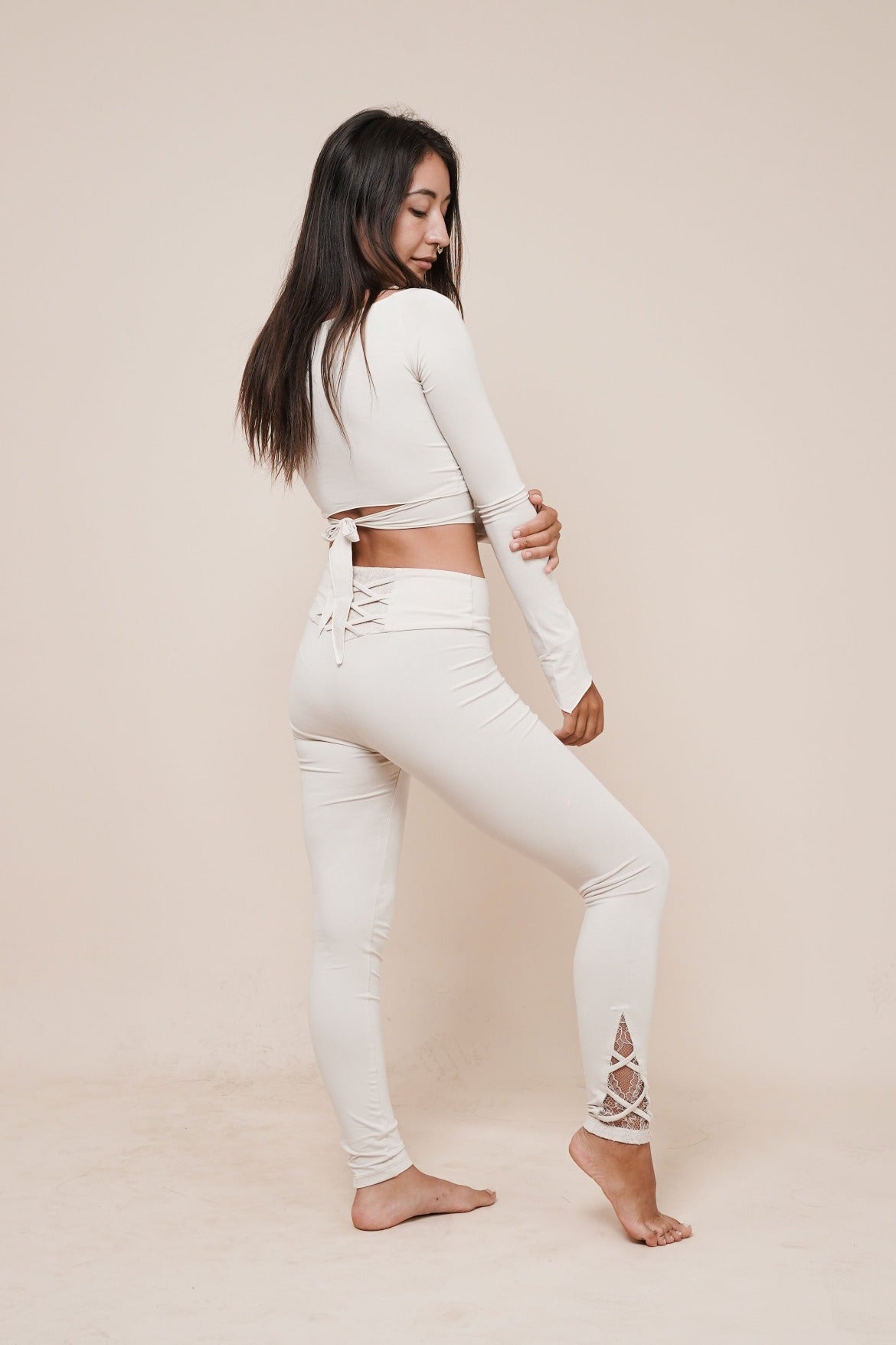 Balance - Leggings by Bohemian GoddessI Color: Winter white I www.bohemiangoddess.com