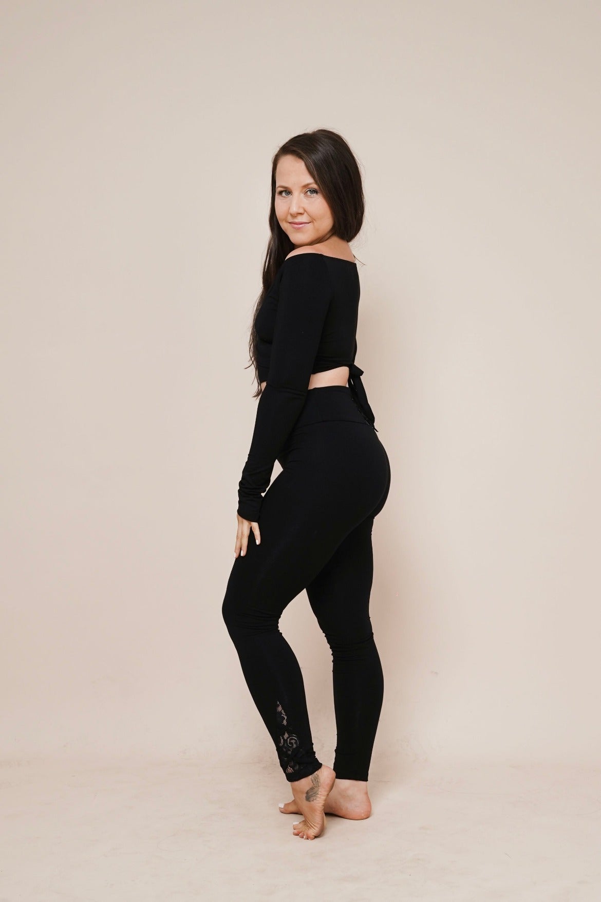 Balance - Leggings & Charm - Shirt by Bohemian GoddessI Color: Black I www.bohemiangoddess.com