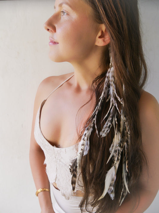 Bohemian Goddess Be Free - Feather Hair Clip