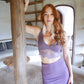 Elegance - Halter lace top by Bohemian Goddess in color eggplant. 