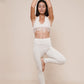 Elegance - Halter lace top & Balance - Leggings by Bohemian Goddess I Color: Winter White I www.bohemiangoddess.com