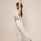 Elegance - Halter lace top & Balance - Leggings by Bohemian Goddess I Color: Winter White I www.bohemiangoddess.com