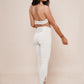 Elegance - Halter lace top & Balance - Leggings by Bohemian Goddess I Color: Winter White I www.bohemiangoddess.com