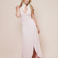 Extremely comfortable long maxi wrap around dress named Blossom by Bohemian Goddess I Color: Pink Rose I www.bohemiangoddess.com