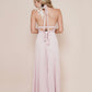 Feminine long maxi wrap around dress named Blossom by Bohemian Goddess I Color: Pink Rose I www.bohemiangoddess.com
