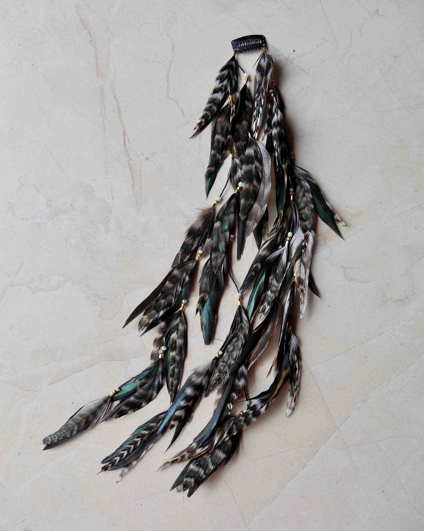 Bohemian Goddess Inner Wild Feather Hair Clip