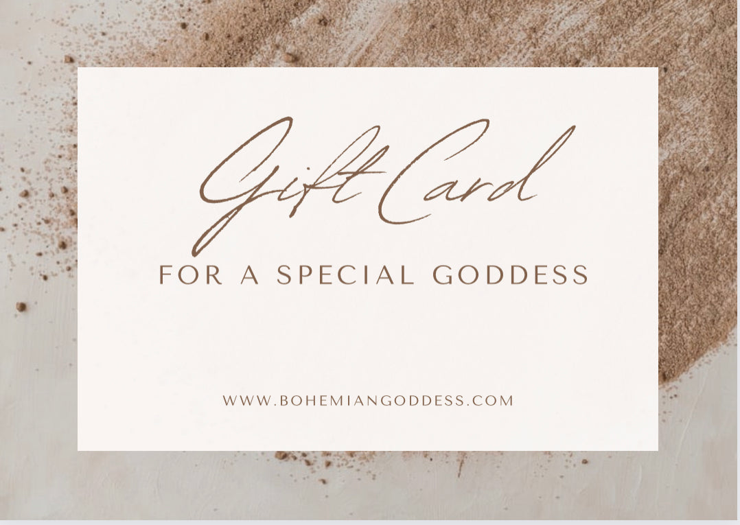 Bohemian Goddess Gift Card I www.bohemiangoddess.com