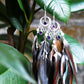 Bohemian Goddess Connected To My Highest Self - Amethyst Feather earrings Short