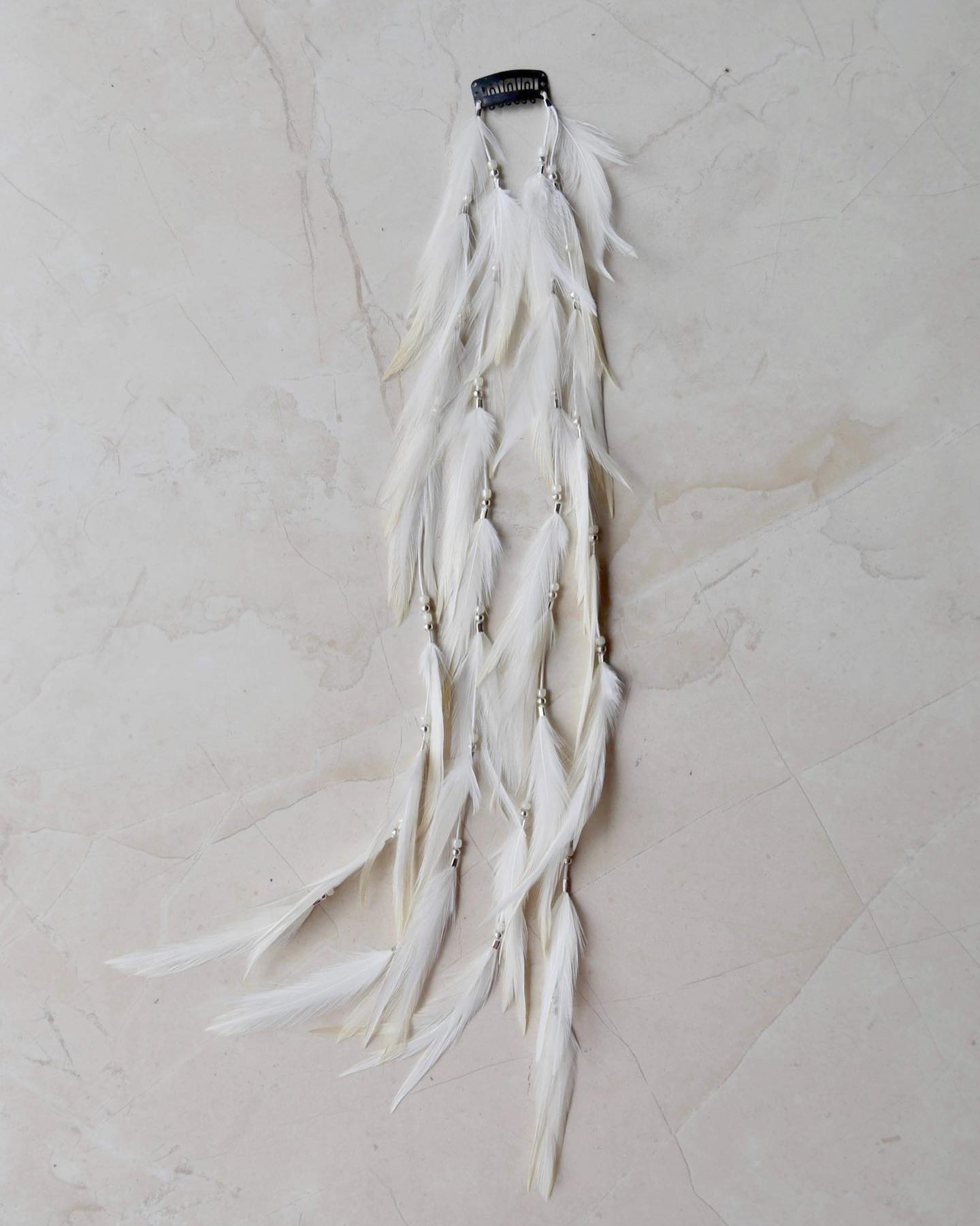 Bohemian Goddess - Divine Light - White hair clip