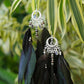 Bohemian Goddess I Feather Jewelry I My intuition is my superpower - Labradorite feather earrings