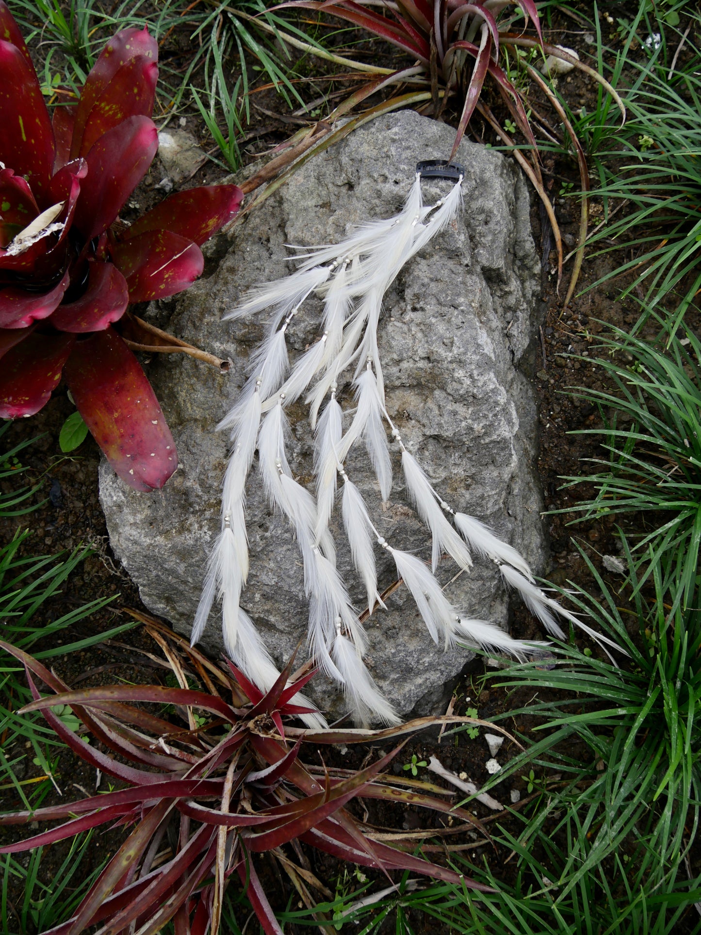 Bohemian Goddess - Divine Light - White hair clip